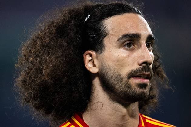 240709 Marc Cucurella of Spain during the UEFA Euro 2024 Football Championship semifinal between Spain and France on July 9, 2024 in Munich Photo Mathias Bergeld BILDBYRAN code MB MB0944 fotboll football soccer fotballs em europamästerskap em uefa euro uefa european football championship euro 2024 semifinal semifinals spanien spain frankrike france bbeng  Copyright: MATHIASxBERGELD BB240709MB087