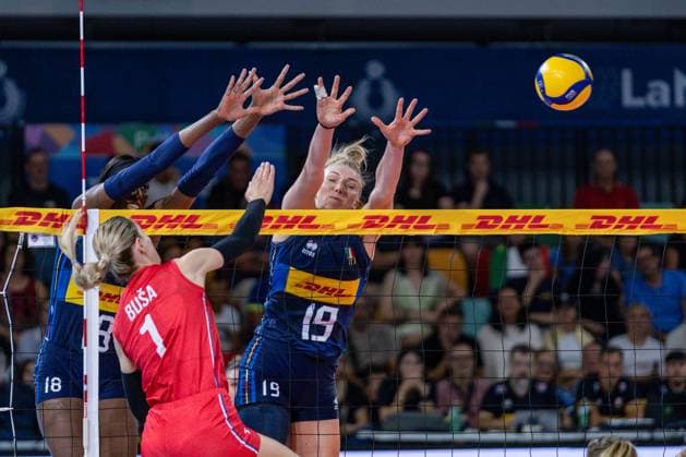 Sarah Fahr (Italy) during Women s Test Match - Italy vs Serbia, Volleyball Test Match in Florence, Italy, July 09 2024  Copyright: xSaraxEsposito IPAxSportx xipa-agx xx IPA_47860265 IPA_Agency_IPA47860265