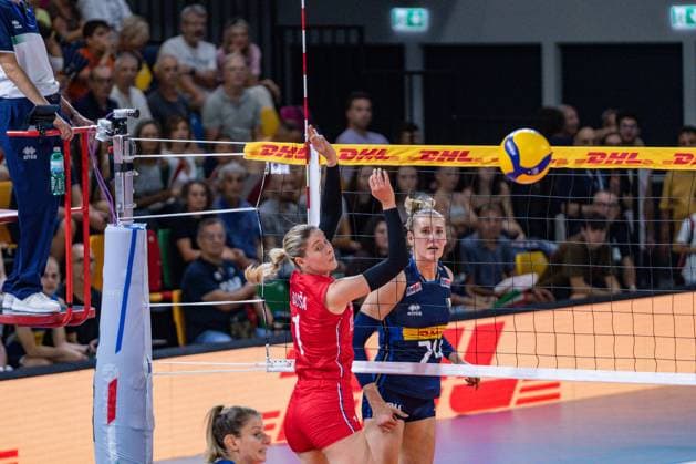 Ekaterina Antropova (Italy) during Women s Test Match - Italy vs Serbia, Volleyball Test Match in Florence, Italy, July 09 2024  Copyright: xSaraxEsposito IPAxSportx xipa-agx xx IPA_47860451 IPA_Agency_IPA47860451