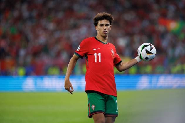 Joao Felix seen during UEFA EURO, EM, Europameisterschaft,Fussball 2024 game between national teams of Portugal and France at Volksparkstadium, Hamburg, Germany (Maciej Rogowski) Hamburg Volksparkstadium Germany Copyright: xMaciejxRogowskix portugaliafrancjafull-105