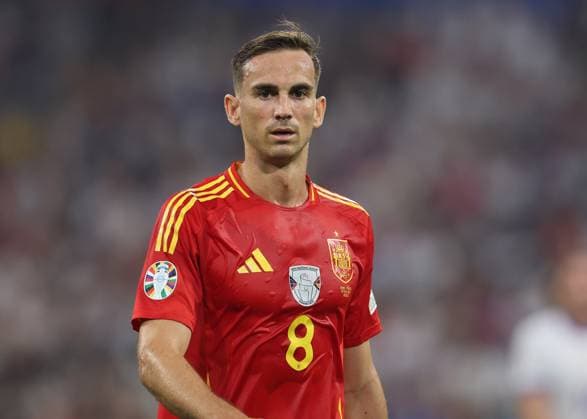 Munich, Germany, 9th July 2024. Fabian Ruiz of Spain during the UEFA European Championships semi final match at Allianz Arena, Munich. Picture credit should read: Paul Terry Sportimage EDITORIAL USE ONLY. No use with unauthorised audio, video, data, fixture lists, club league logos or live services. Online in-match use limited to 120 images, no video emulation. No use in betting, games or single club league player publications. SPI-3225-0119