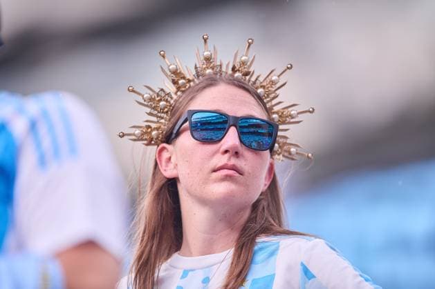 Fußball, Copa America, Die Highlights RECORD DATE NOT STATED Copa America USA 2024 Argentina vs Canada - Semifinal Fans o Aficion during the CONMEBOL Copa America 2024 Semi-final match between Argentina and Canada, at MetLife Stadium, on July 09, 2024 in East Rutherford, New Jersey, United States. EAST RUTHERFORD NEW JERSEY UNITED STATES  Copyright: xJosexLuisxMelgarejox 20240709181353_CA_SF_2024_ARG_CAN_FANS16