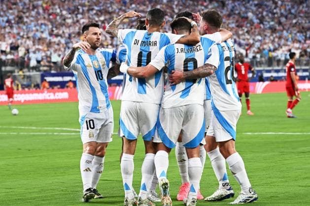 Football, Copa America, Preview final, Argentina - Colombia