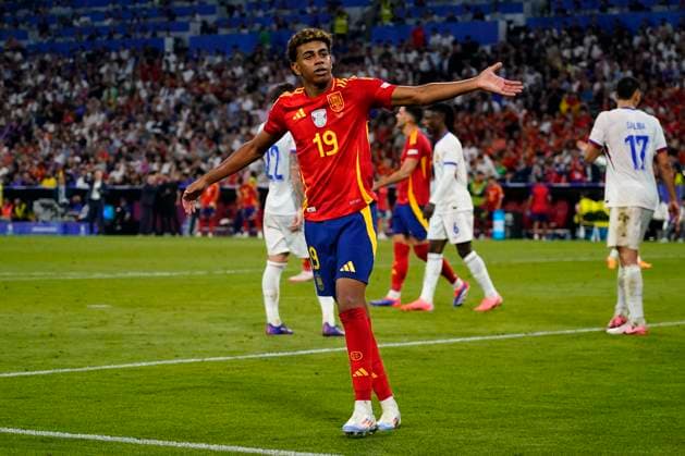 GER: Spain v France. UEFA EURO, EM, Europameisterschaft,Fussball 2024 Lamine Yamal of Spain during the UEFA Euro 2024 match between Spain and France, Semi-finals, played at Allianz Arena Stadium on July 9, 2024 in Munich, Germany. kpng Copyright: xBaguxBlancox xPRESSINPHOTOx PS_240709_575
