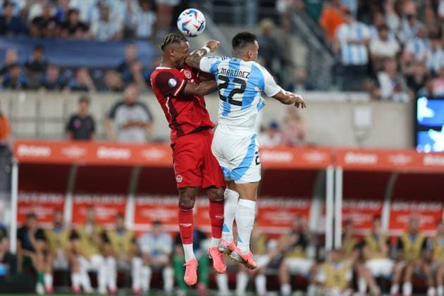Fußball, Copa America, Die Highlights July 9, 2024, East Rutherford, New Jersey, USA: L Martinez of Argentina during the match against Canada in the quarterfinals of the CONMEBOL Copa Amo rica 2024 at Metlife Stadium in East Rutherford in the State of New Jersey in the United States t, on July 9, 2024. East Rutherford USA - ZUMAc233 0708861590st Copyright: xVanessaxCarvalhox