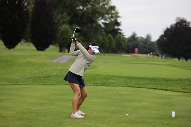 EVIAN-LES-BAINS, FRANCE - 09.07.2024: Lydia Ko (New Zealand) of The Amundi Evian Championship at the Evian Resort Golf Club on July 09, 2023 in Evian-les-Bains, France.