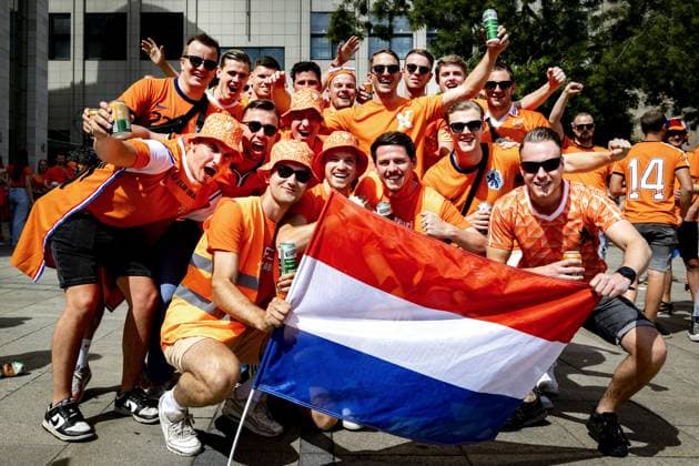 EURO 2024, Semi-final, England - Netherlands, Dutch fans in Dortmund