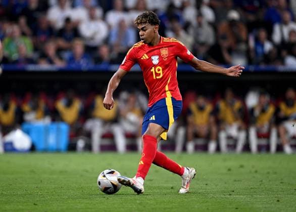 Football Euro 2024 semi-final 09 07 2024 Spain France Lamine Yamal Spain