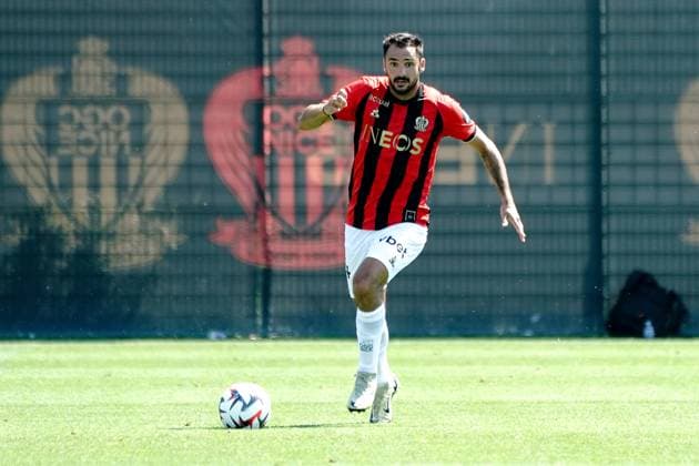 Gaëtan Laborde (OGC Nice) FOOTBALL : OGC Nice vs Lausanne - Match amical - Nice - 10 07 2024 NorbertScanella Panoramic 