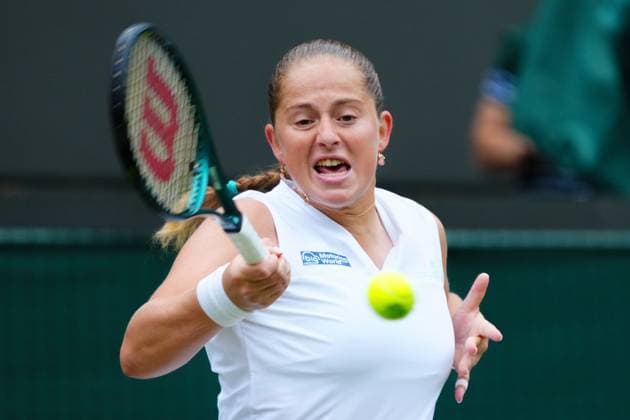 Jelena Ostapenko during her quarter final match Wimbledon Tennis Championships, Day 10, The All England Lawn Tennis and Croquet Club, London, UK - 10 Jul 2024  Copyright: xJavierxGarcia Shutterstockx 14578617j