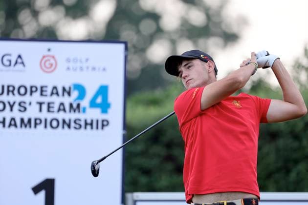 GOLF - European Boys Team Championship ATZENBRUGG,AUSTRIA,10.JUL.24 - GOLF - European Boys Team Championship, Diamond Country Club. Image shows Curoo Martinez Marchante (ESP).  GEPAxpictures xHansxOberlaender