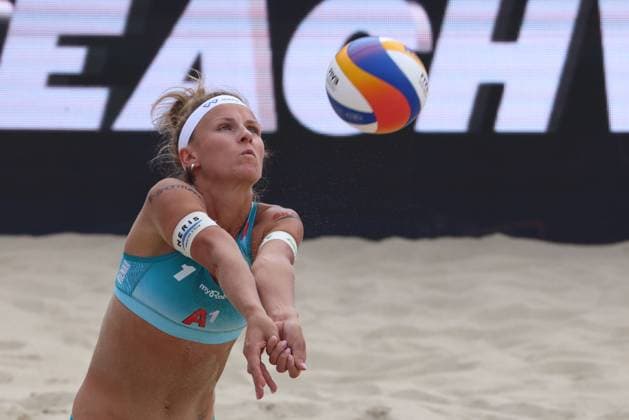 BEACHVOLLEYBALL - Beach Pro Vienna VIENNA,AUSTRIA,10.JUL.24 - Beach volleyball, Beachvolleyball - A1 Beach Pro Vienna. Image shows Monika Paulikiene (LTU).  GEPAxpictures xMathiasxMandl