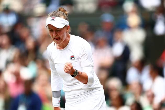 Barbora Krejcikova during her quarter final match Wimbledon Tennis Championships, Day 10, The All England Lawn Tennis and Croquet Club, London, UK - 10 Jul 2024  Copyright: xJamesxMarsh Shutterstockx 14578619ai