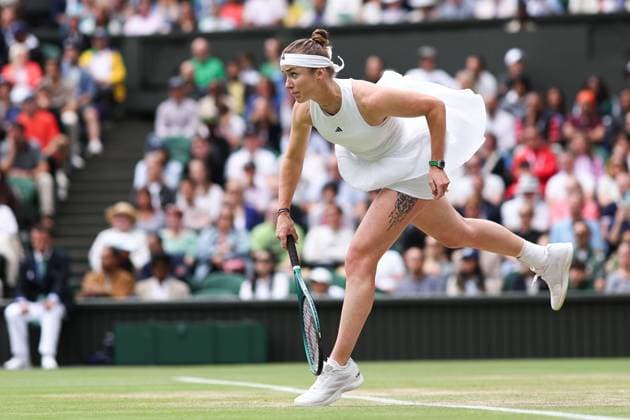 Elina Svitolina during her quarter final match Wimbledon Tennis Championships, Day 10, The All England Lawn Tennis and Croquet Club, London, UK - 10 Jul 2024  Copyright: xEllaxLing Shutterstockx 14578621b