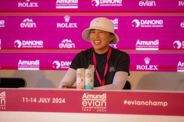EVIAN-LES-BAINS, FRANCE - 10.07.2024: Amy Yang (KOR) of The Amundi Evian Championship at the Evian Resort Golf Club on July 10, 2023 in Evian-les-Bains, France.