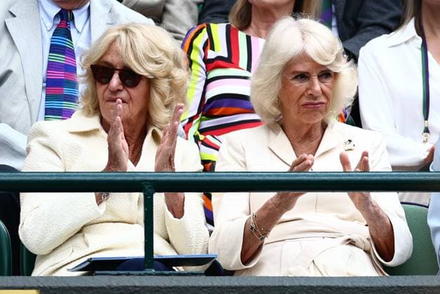 Annabel Elliot and Queen Camilla on No.1 Court Wimbledon Tennis Championships, Day 10, The All England Lawn Tennis and Croquet Club, London, UK - 10 Jul 2024  Copyright: xJamesxMarsh Shutterstockx 14578619dk