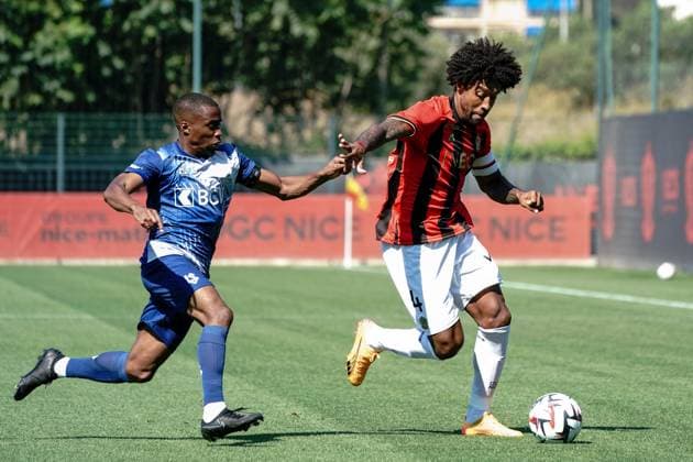 Dante (OGC Nice) FOOTBALL : OGC Nice vs Lausanne - Match amical - Nice - 10 07 2024 NorbertScanella Panoramic 