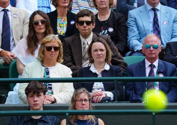 Keira Knightley and James Righton watching the action on No.1 Court Wimbledon Tennis Championships, Day 10, The All England Lawn Tennis and Croquet Club, London, UK - 10 Jul 2024  Copyright: xJavierxGarcia Shutterstockx 14578617dp