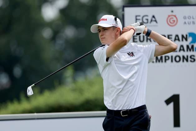 GOLF - European Boys Team Championship ATZENBRUGG,AUSTRIA,10.JUL.24 - GOLF - European Boys Team Championship, Diamond Country Club. Image shows Stephan Csoengei (AUT).  GEPAxpictures xHansxOberlaender