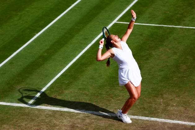 Jelena Ostapenko of Latvia. Wimbledon Tennis Championships, Day 10, The All England Lawn Tennis and Croquet Club, London, UK - 10 Jul 2024  Copyright: xJamesxMarsh Shutterstockx 14578619dz