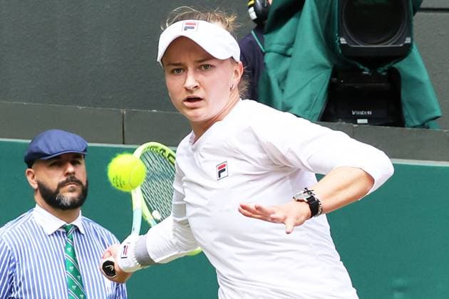 TENNIS - Wimbledon 2024 LONDON,ENGLAND,10.JUL.24 - TENNIS - WTA, Tennis Damen Tour, Wimbledon, Grand Slam. Image shows Barbora Krejcikova (CZE).  GEPAxpictures xAlanxGrieves