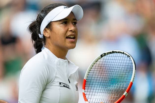 Tennis - Wimbledon Championship 2024 - Day 10 LONDON, ENGLAND - Wednesday, July 10, 2024: Heather Watson (GBR) during the Mixed Doubles 2nd Round match on Day Ten of The Championships Wimbledon 2024 at the All England Lawn Tennis and Croquet Club. (Photo by Kirsten Holst Propaganda) LONDON All England Lawn Tennis and Croquet Club GREATER LONDON ENGLAND  Copyright: xKirstenxHolstx 2024-07-10-053-Wimbledon_Day_10