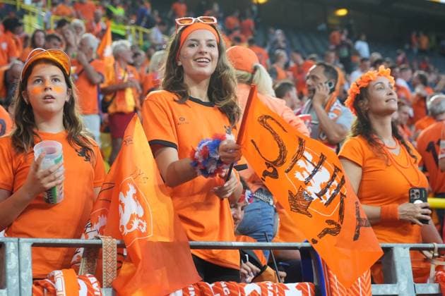 Dutch fans Dortmund 10 07 2024 Netherlands vs England, EURO2024 M50, semi-final, EM Arena Dortmund