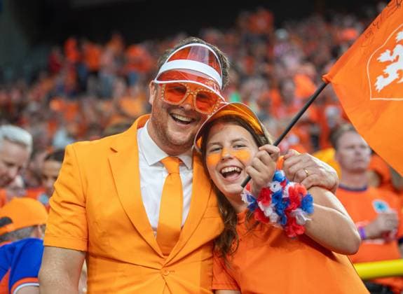 Football, men, season 2023 24, UEFA Euro EM 2024, semi-final in Dortmund, Netherlands England, Dutch fans, 10 07 2024, Copyright: xSebastianxRäppold MatthiasxKochx