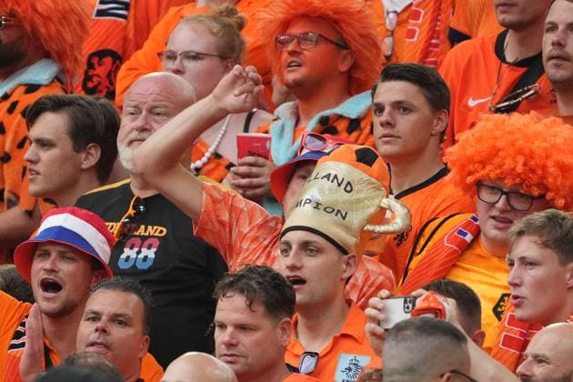 Dutch fans want to see their team win Dortmund 10 07 2024 Netherlands vs England, EURO2024 M50, semi-final, EM Arena Dortmund