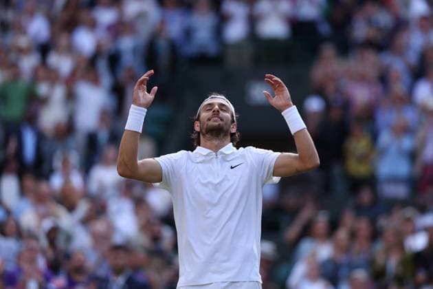 Lorenzo Musetti (Ita) defeated Taylor Fritz (USA) TENNIS : Wimbledon 2024 -10 07 2024 AntoineCouvercelle Panoramic 