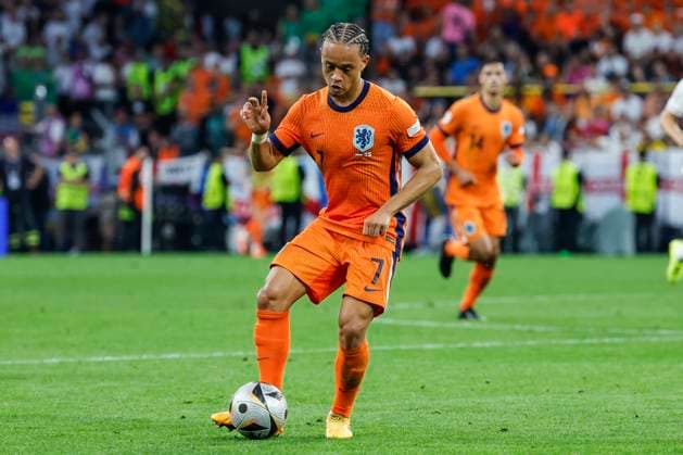 GER, Dortmund, Football, Netherlands vs England , Semi-final, Westfalenstadion Dortmund, UEFA EURO 2024, Xavi Simons NED, 07 , 10 07 2024, Copyright: HMBxMedia HeikoxBecker