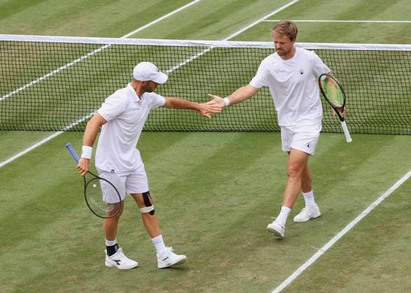 Kevin Krawietz and Tim Puetz, Mens Doubles Tennis Wimbledon 2024 Grand Slam ITF ATP WTA AELTC London Great Britain 10 July 2024 Copyright: xJuergenxHasenkopfx