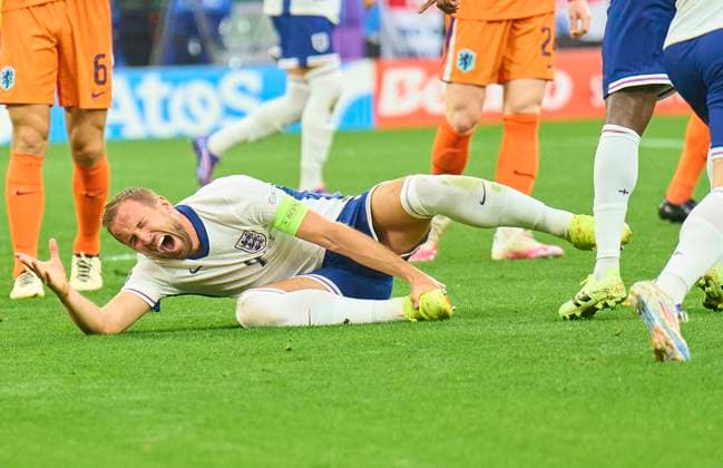 Harry KANE, England 9 11m in the semi final match NETHERLANDS - ENGLAND of the UEFA European Championships 2024 on Jul 10, 2024 in Dortmund, Germany.