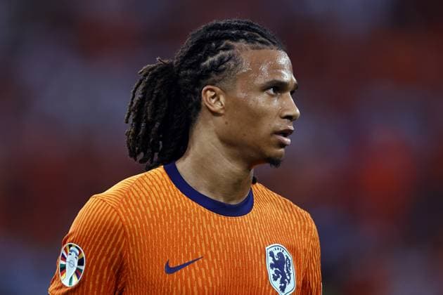 Dortmund - Nathan Ake of Holland during the UEFA EURO, EM, Europameisterschaft,Fussball 2024 Semi-final match between the Netherlands and England at the BVB Stadium Dortmund on July 10, 2024 in Dortmund, Germany. ANP MAURICE VAN STEEN netherlands out - belgium out Dortmund xVIxxIVx 503204610 originalFilename: 0709098503st.jpg