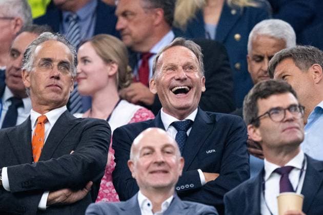 Hans Joachim Watzke Germany, DFB Vice President, Borussia Dortmund , GER, Netherlands NED vs England ENG , European Football Championship, UEFA EURO 2024, Semifinal, 10 07 2024 GER, Netherlands NED vs England ENG , European Football Championship, UEFA EURO 2024, Semifinal, 10 07 2024 Dortmund Copyright: xEibner-Pressefoto Memmlerx EP_MMR