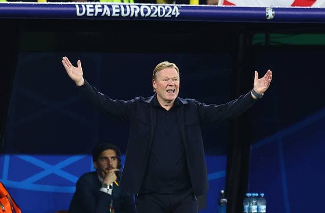 Netherlands manager Ronald Koeman Netherlands v England, UEFA European Championship, EM, Europameisterschaft 2024, Semi Final, Football, BVB Stadion, Dortmund, Germany, 10 Jul 2024 EDITORIAL USE ONLY No use with unauthorised audio, video, data, fixture lists, club league logos or live services. Online in-match use limited to 120 images, no video emulation. No use in betting, games or single club league player publications. Copyright: xMichaelxZemanek Shutterstockx 14576899cv