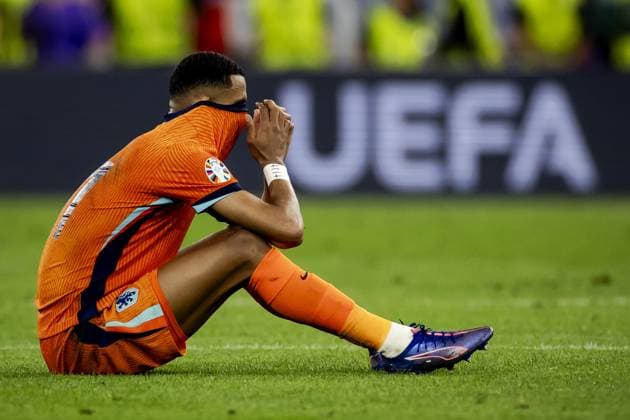 DORTMUND - Cody Gakpo of Holland after the match against England during the UEFA EURO, EM, Europameisterschaft,Fussball 2024 Semi-final match between the Netherlands and England at the BVB Stadium Dortmund on July 10, 2024 in Dortmund, Germany. ANP KOEN VAN WEEL UEFA EURO 2024 2024 xVIxANPxSportx xxANPxIVx 503215143 originalFilename: 503215143.jpg