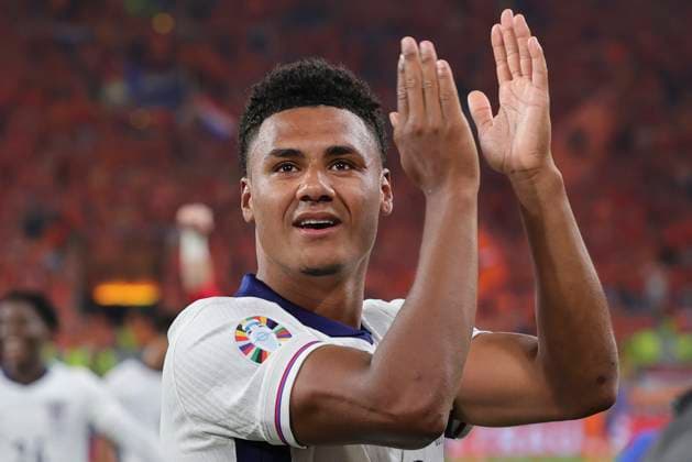 Netherlands v England UEFA EURO, EM, Europameisterschaft,Fussball 2024 Semi-final Ollie Watkins of England celebrates victory at the end of the UEFA Euro 2024 Semi-final match between Netherlands and England at Signal Iduna Park, Dortmund UK Newspapers OUT Copyright: xPaulxChestertonx FIL-20342-0333