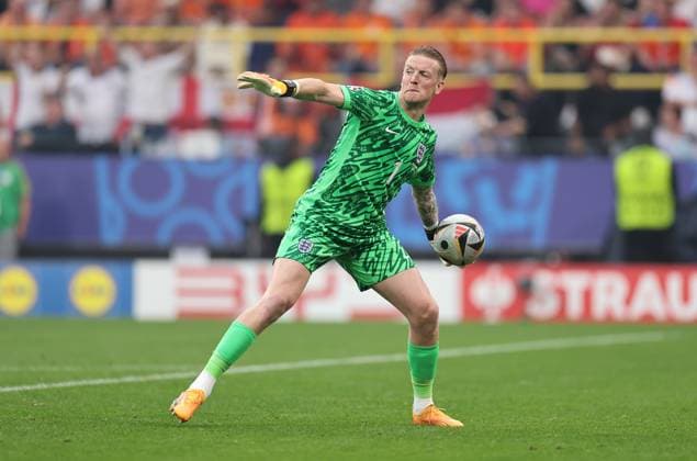 10 07 2024, European Football Championship, UEFA EURO 2024, Netherlands England, Semi-final, BVB Stadion Dortmund, v l , Goalkeeper Jordan Pickford England Copyright: HMBxMedia