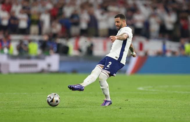 10 07 2024, European Football Championship, UEFA EURO 2024, Netherlands England, semi-final, BVB Stadion Dortmund, v l , Kyle Walker England Copyright: HMBxMedia