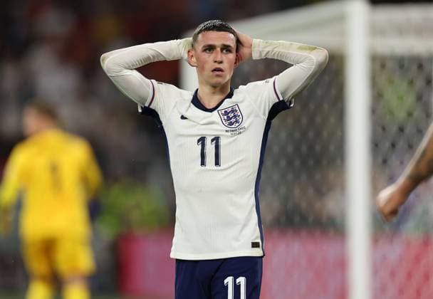 10 07 2024, European Football Championship, UEFA EURO 2024, Netherlands England, semi-final, BVB Stadion Dortmund, v l , Philip Foden England disappointed, disappointed looking, dissapointed, sad, frustrated, frustrated, frustrated Copyright: HMBxMedia