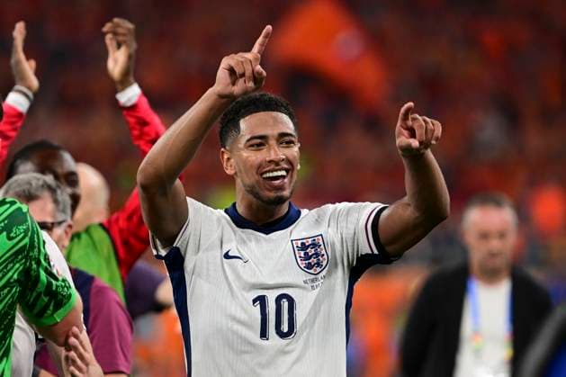 Jude Bellingham 10 England cheers, Netherlands vs England, football, UEFA Euro 2024, semi-final, 10 07 2024 Dortmund North Rhine-Westphalia Germany Copyright: xkolbert-press MarcxNiemeyerx