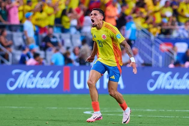 RECORD DATE NOT STATED Copa America USA 2024 Uruguay vs Colombia - Semifinal Daniel Munoz of Colombia during the CONMEBOL Copa America 2024 Semi-final match between Uruguay and Colombia, at Bank of America Stadium, on July 10, 2024 in Charlotte, North Carolina, United States. CHARLOTTE NORTH CAROLINA UNITED STATES  Copyright: xJONATHANxDUENASx 20240710194255_CA_SF_2024_URU_COL_MUNOZ111