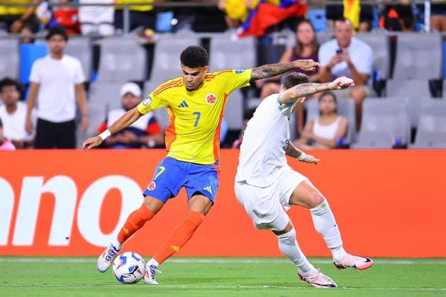 RECORD DATE NOT STATED Copa America USA 2024 Uruguay vs Colombia - Semifinal Luis Diaz of Colombia during the CONMEBOL Copa America 2024 Semi-final match between Uruguay and Colombia, at Bank of America Stadium, on July 10, 2024 in Charlotte, North Carolina, United States. CHARLOTTE NORTH CAROLINA UNITED STATES  Copyright: xAdrianxMaciasx 20240710204913_CA_SF_2024_URU_COL_DIAZ188