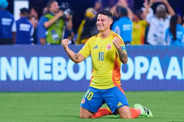 RECORD DATE NOT STATED Copa America USA 2024 Uruguay 0-1 Colombia - Semifinal James Rodriguez of Colombia during the CONMEBOL Copa America 2024 Semi-final match between Uruguay and Colombia, at Bank of America Stadium, on July 10, 2024 in Charlotte, North Carolina, United States. CHARLOTTE NORTH CAROLINA UNITED STATES  Copyright: xJONATHANxDUENASx 20240710210459_CA_SF_2024_URU_COL_RODRIGUEZ208