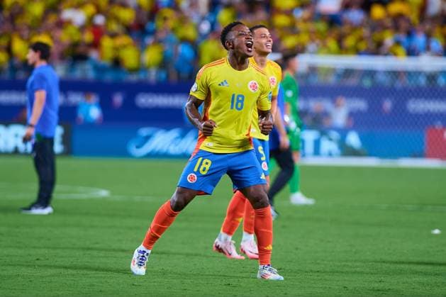 RECORD DATE NOT STATED Copa America USA 2024 Uruguay 0-1 Colombia - Semifinal Luis Sinisterra of Colombia during the CONMEBOL Copa America 2024 Semi-final match between Uruguay and Colombia, at Bank of America Stadium, on July 10, 2024 in Charlotte, North Carolina, United States. CHARLOTTE NORTH CAROLINA UNITED STATES  Copyright: xJONATHANxDUENASx 20240710210642_CA_SF_2024_URU_COL_SINISTERRA216