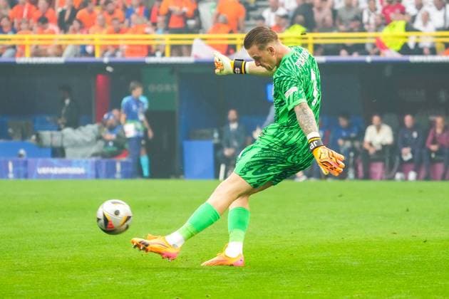 Goalkeeper Goalie Jordan Pickford England, 01 Dortmund 10 07 2024 Netherlands vs England, EURO2024 M50, semi-final, EM Arena Dortmund