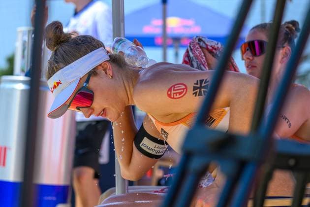 Beach Pro Tour Elite 16 Vienna, 10 07 2024, Vienna Svenja Mueller GER Beach Pro Tour Elite 16 Vienna, Vienna on 10 07 2024 Copyright: xBEAUTIFULxSPORTS PeterxWeberx