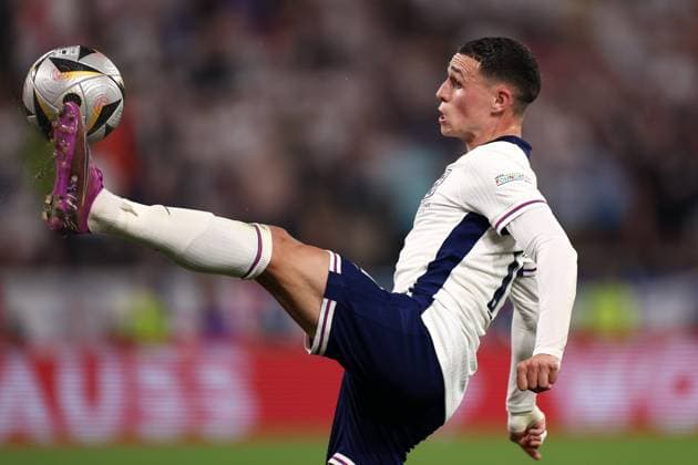 July 10, 2024, Dortmund, Germany: Phil Foden of England seen in action during the UEFA EURO, EM, Europameisterschaft,Fussball 2024 match between Netherlands and England at Signal Iduna Park (Dortmund)..Final score: Full time, Netherlands 1:2 England. Dortmund Germany - ZUMAs197 20240710_aaa_s197_219 Copyright: xGrzegorzxWajdax