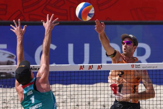 BEACHVOLLEYBALL - Beach Pro Vienna VIENNA,AUSTRIA,11.JUL.24 - Beach volleyball, Beachvolleyball - A1 Beach Pro Vienna. Image shows Clemens Wickler (GER).  GEPAxpictures xMathiasxMandl